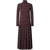Pepe Jeans für Damen. PL9537921 Brianae Kleid granatrot (S), Lässig, Kastanienbraun, Viskose, Langarm