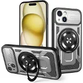 Techsuit – RuggedCam-Hülle für iPhone 15 Plus – grau