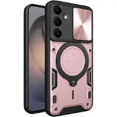 Techsuit - CamGuard Pro Hülle mit Kameraabdeckung für Samsung Galaxy S26 - roségold