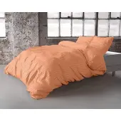 Merkloos Bettbezug-Set Orange 240x200/220 cm mit 2 Kissenbezügen