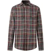 Hackett London für Herren. HM3010897 Flanellhemd kariert Country Fit klassisch mehrfarbig (M), Lässig, Baumwolle, Langarm