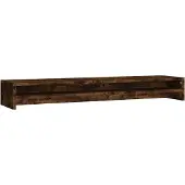 vidaXL Monitorständer Räuchereiche 100x24x13 cm Holzwerkstoff