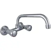 Merkloos Monoblock Wandarmatur aus Chrom für die Küche