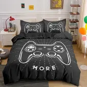 Sonstiges Bettwäsche Set 200x200cm Gamepad Videospiel Controller 2 Kissenbezüge 80x80cm Mikrofaser