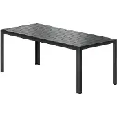 Outsunny Gartentisch Beistelltich Esstisch Garten WPC Tisch Gartenmöbel Alu 72cm