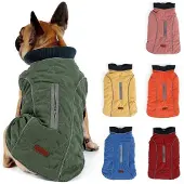 Sonstiges Hundemantel Reflektierend Warm Gepolstert Regenmantel mit Fleece Grün Größe S