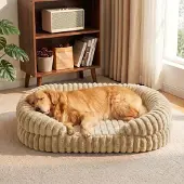 Sonstiges Orthopädisches Hundebett Groß Hunde 123x90cm Braun Waschbarer Bezug