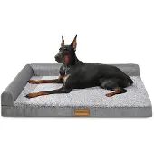 Sonstiges Orthopädisches Hundebett L 106x71cm Grau mit Schaumstoffkanten
