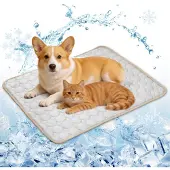 Sonstiges Kühlmatte für Hunde 69x50 cm Grau L Kratzfest Faltbar Polyester