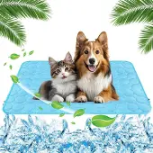 Sonstiges Hunde Kühldecke Selbstkühlend 70x55cm Blau für Hunde Katzen Kaninchen