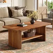 Sonstiges Massivholz Couchtisch mit Stauraum 120 cm Rechteck Braun
