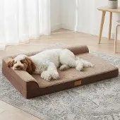 Merkloos Orthopädisches Hundebett für mittelgroße Hunde – Braun
