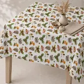 Texpot Tischwäsche mit Motiv Herbst Pilze Igel 40 x 90 cm