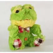 Deef Frosch Plüschtier mit Schleife 17cm