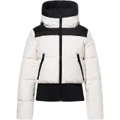 Goldbergh Village gesteppte Damen Daunen Skijacke mit Kapuze weiss 36