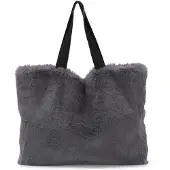 Merkloos Solidchoice – Handtasche aus Kunstfell mit geräumigem Innenraum
