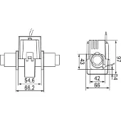 Wago 855-5005/500-001 Kabelumbau-Stromwandler,Primärer Bemessungsstrom 500 A,Sekundärer Bemessungsstrom 5 A 8555005500001