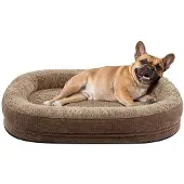 Sonstiges Orthopädisches Hundebett 71x58cm Braun Fleece Wasserdicht