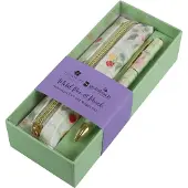 Goldbuch Schreibset Metallstift mit Mäppchen floral Grün Blissful Blossom