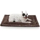 Sonstiges Hundematte waschbar L 91x58 cm Braun Plüsch Oxford-Gewebe