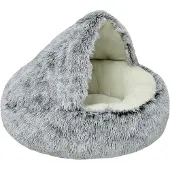 Sonstiges Beruhigendes Haustierbett Donut-Form Grau 50 cm