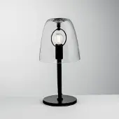 In.tec® Tischlampe aus Metall und Glas Ares