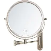 Merkloos Wand Make-Up Spiegel mit 1x/15x Vergrößerung