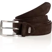 MONTI Ledergürtel 3,5 cm breit, Business-Casual, Veloursleder, kürzbar