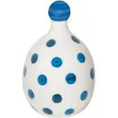 Zafferano Lido - Zafferanoblau gepunktete Keramikflasche