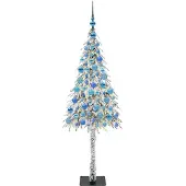 vidaXL Weihnachtsbaum Weiß 180 cm PE und Stahl