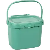 Addis 518534 Everyday Kitchen Food Waste Kompostbehälter, 4,5 Liter, Salbeigrün