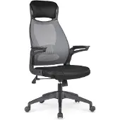 Halmar Bürostuhl mit Armlehnen Solaris - schwarzgrau