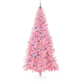 vidaXL Weihnachtsbaum Rosa 240 cm PVC