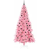 vidaXL Weihnachtsbaum Rosa 240 cm PVC