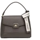 Chrisbella Seraphina Chic Handtasche aus veganem Kunstleder Magnetverschluss ROSSO UNICA 25x13x18 cm