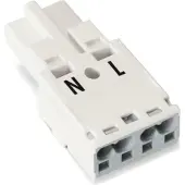 Wago 770-232 Stecker,2-polig,Kod. A,weiß 770232 - 100 Stück