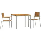 vidaXL Outdoortisch-Set 3 stk. 90 x 90 x 75 cm