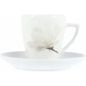 Lubiana Magnolia Espresso Tasse mit Untertasse 110 ml
