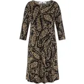 Anna Aura Jersey-Kleid Rundhals-­Ausschnitt schwarz