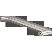 Keuco EDITION 400 Badetuchhalter, verdeckte Befestigung, 600 mm, 11501050600, Farbe: Nickel gebürstet