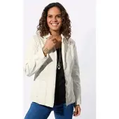 Casual Looks Jeansblazer "Jeans-Jacke", Damen, Gr. 54, ecru, 98% Baumwolle, 2% Elasthan, Blazer Jeansblazer