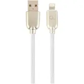 Cablexpert CC-USB2R-AMLM-1M-W, 1 m, Lightning, USB A, Stecker, Stecker, Weiß
