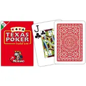 Modiano Texas Poker Hold'em 2 Jumbo Index Rot Club
