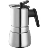 Pedrini Steel Moka Edelstahl-Espressokocher, 10 Tassen