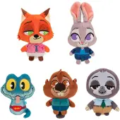 Jazwares Zootropolis Plüschfigur, 8 cm - 5er Pack