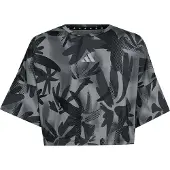 Adidas Sport Icons Allover Printed Cropped Kurzarm-t-shirt