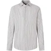 Hackett für Herren. HM3010832 Gestreiftes Hemd dreifarbig Classic Fit grau (XXL), Lässig, Baumwolle, Klassisch, Langarm