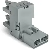 Wago 890-1681 h-Verteiler,4-polig,Kod. B,grau 8901681 - 50 Stück