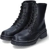 Dockers Schnürstiefeletten Damen Kunstleder Schwarz Größe: 41