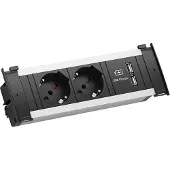 Bachmann 927.015 KAPSA S 2xP40 1xUSB Charger Strom 2,0m AEH 927015